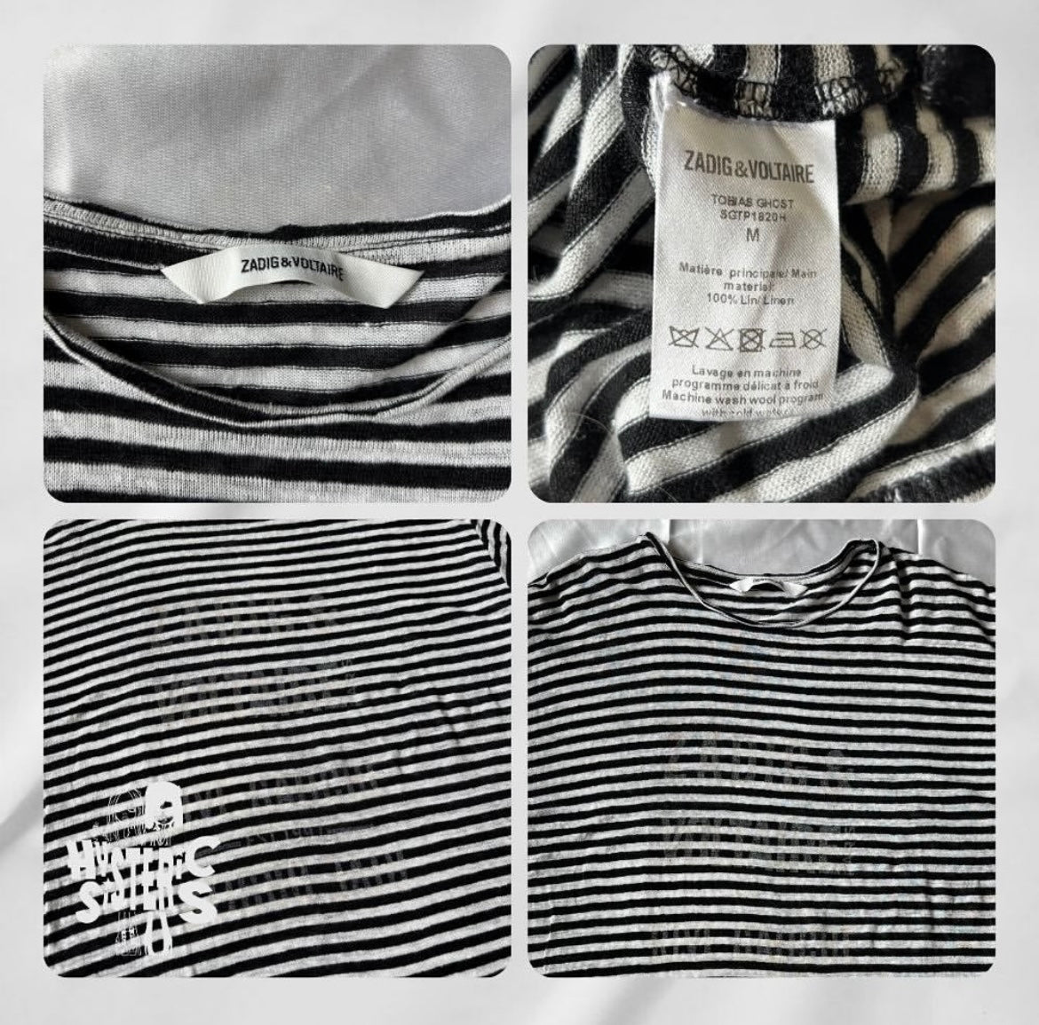 Black & White Zadig & Voltaire Shirt