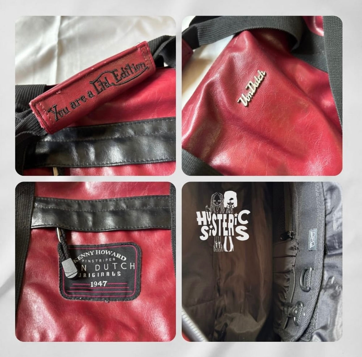 Red Von Dutch 2-Way Bag