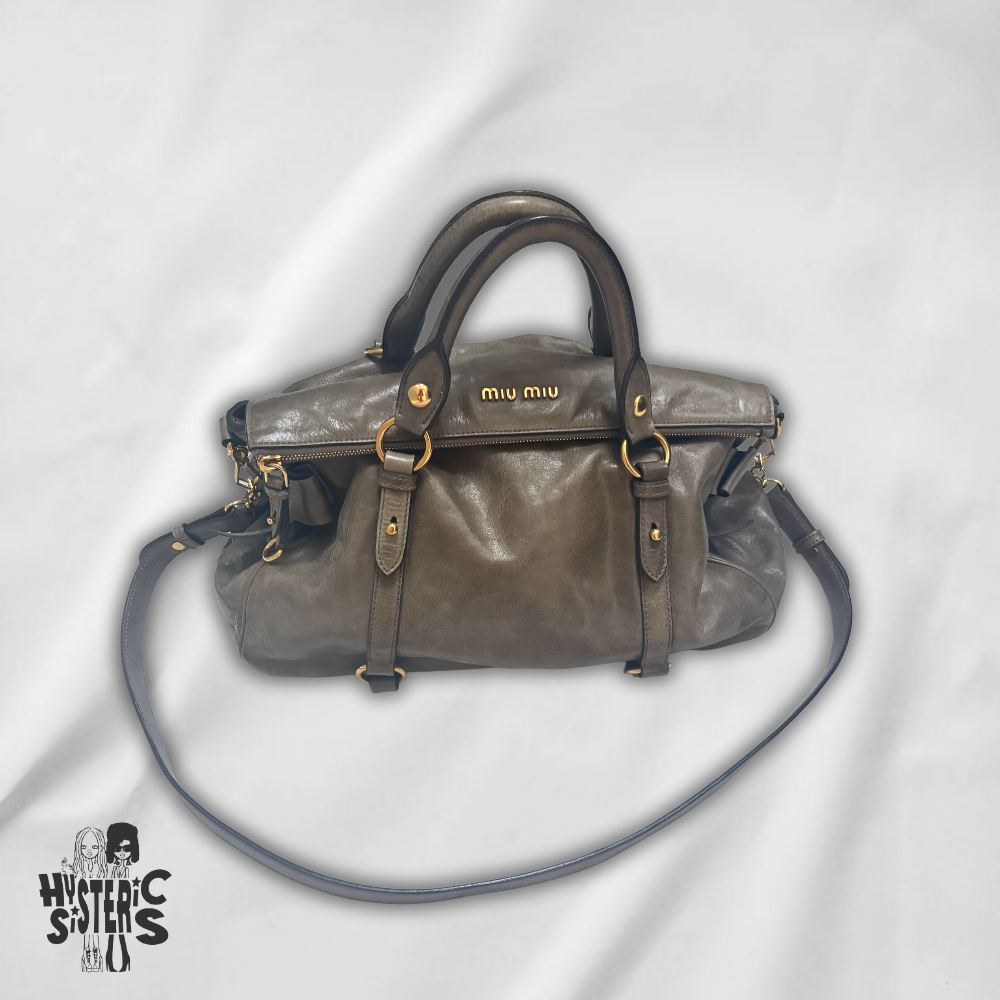 miumiu 2 way vitello bow handbag