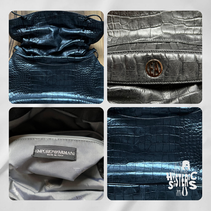 emporio armani black handbag