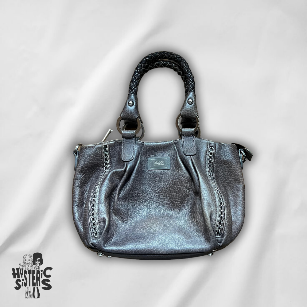 armani collezioni brown handbag