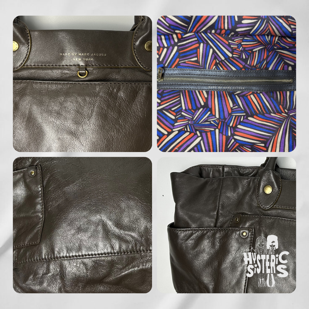 Marc Jacobs "Workwear" Leather Pocket Tote