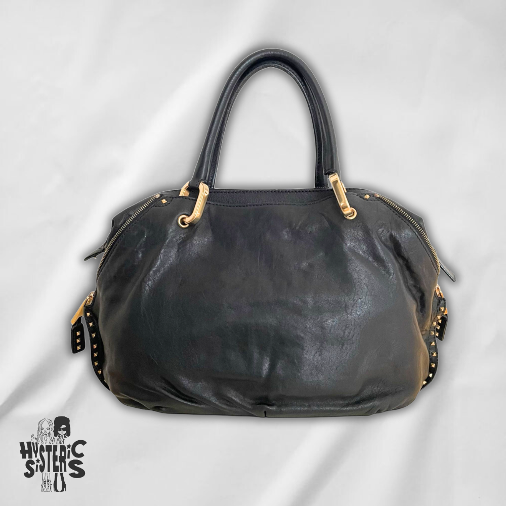 black marc jacobs bag with studs