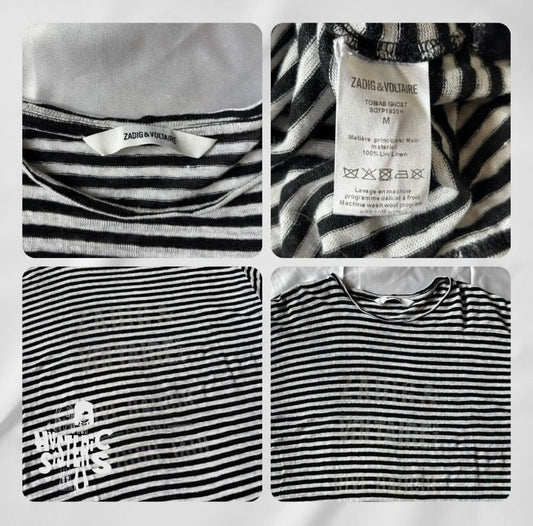 Black & White Zadig & Voltaire Shirt