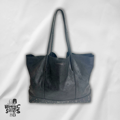 Diesel Suede Star-Studded Tote Bag (included wallet)