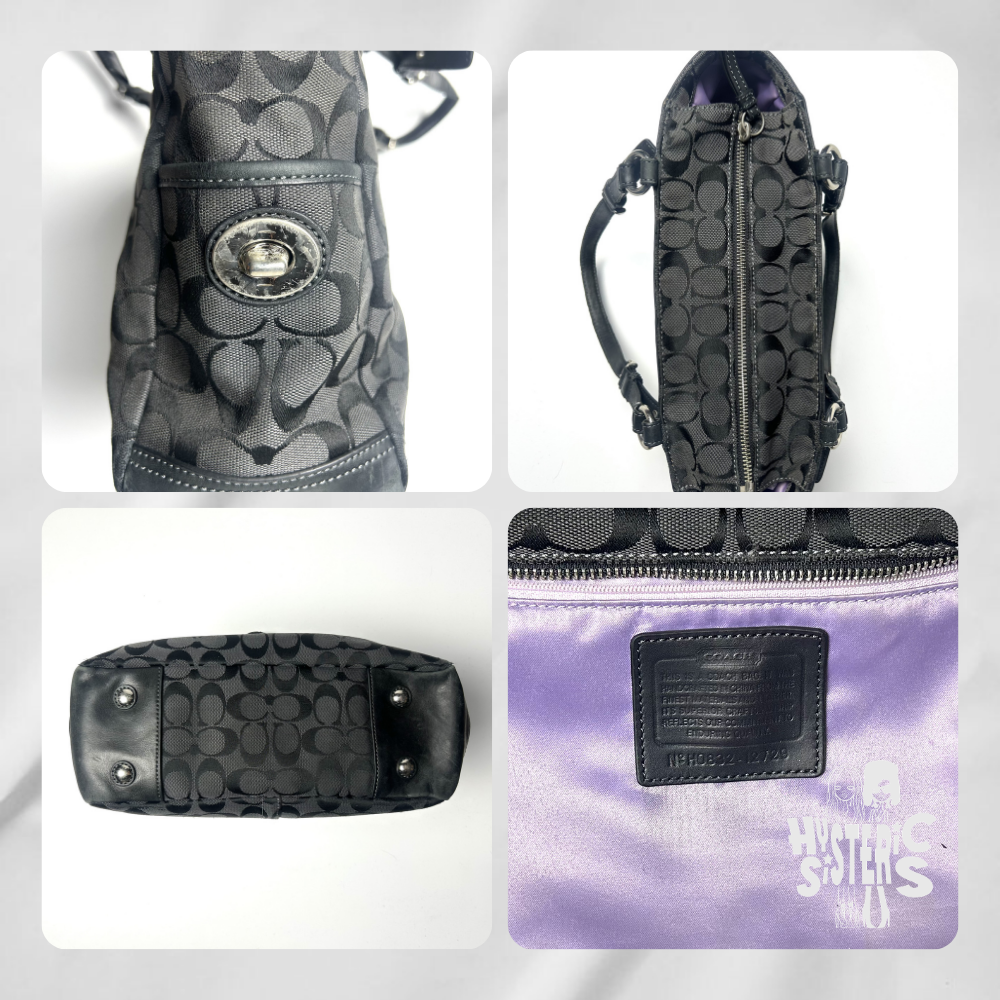 Coach Signature Monogram Tote Bag
