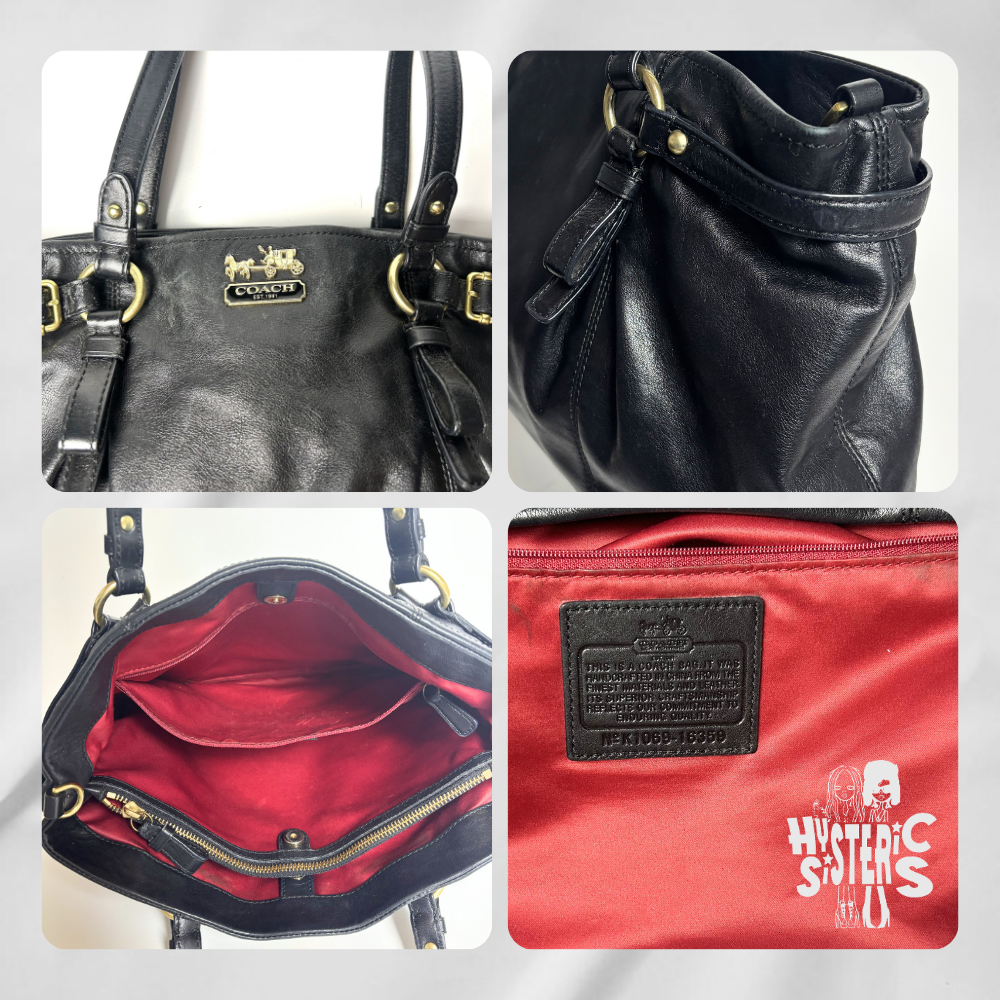 Coach "Madison" Leather Satchel Bag
